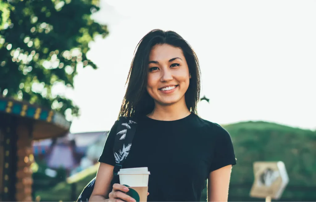 woman with a beautiful smile