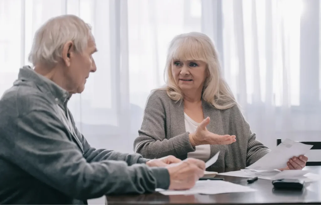 two people discussing dental coverage